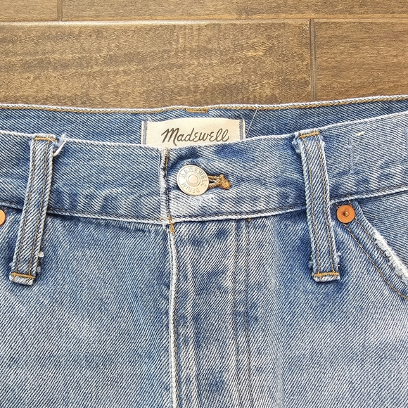 Madewell Women's Button Fly Jean Shorts sz 30 - Picture 2 of 5